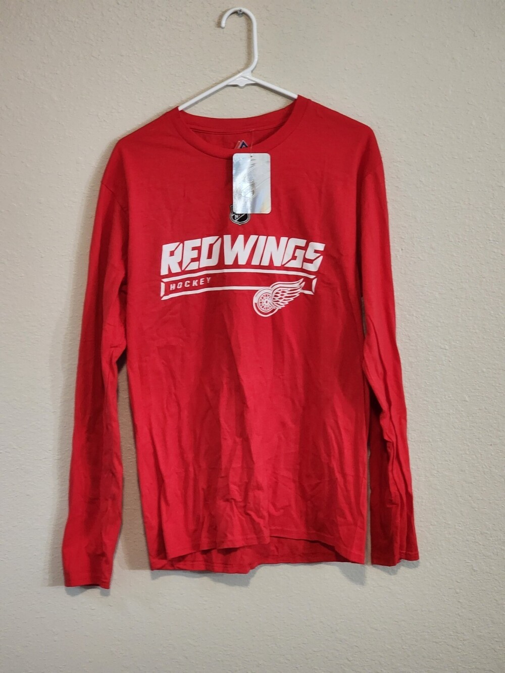 Detroit Redwings Hockey, Long Sleeve T-Shirt, NHL, Size - M